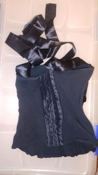 Corsé acolchado negro talla única