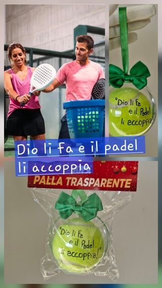 Palline di padel natalizie