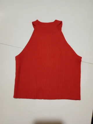 Top halter niña Zara rojo