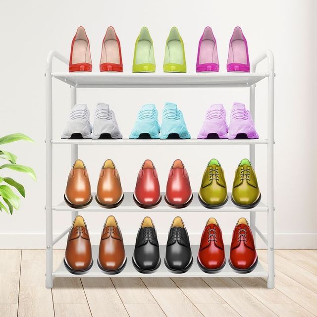 Zapatero Metálico 16 Pares Blanco NUEVO