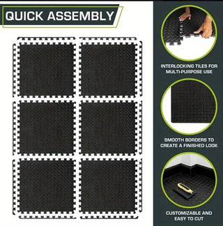 Baldosas Goma EVA Puzzle Tatami Suelo Gimnasio