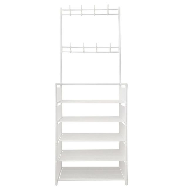 Recibidor Perchero Tela 5 Baldas Plus Blanco NUEVO