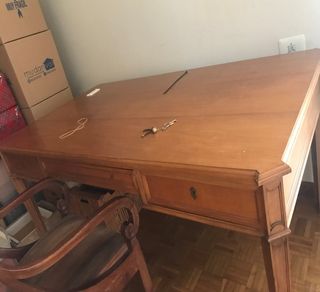 Mesa de despacho madera maciza