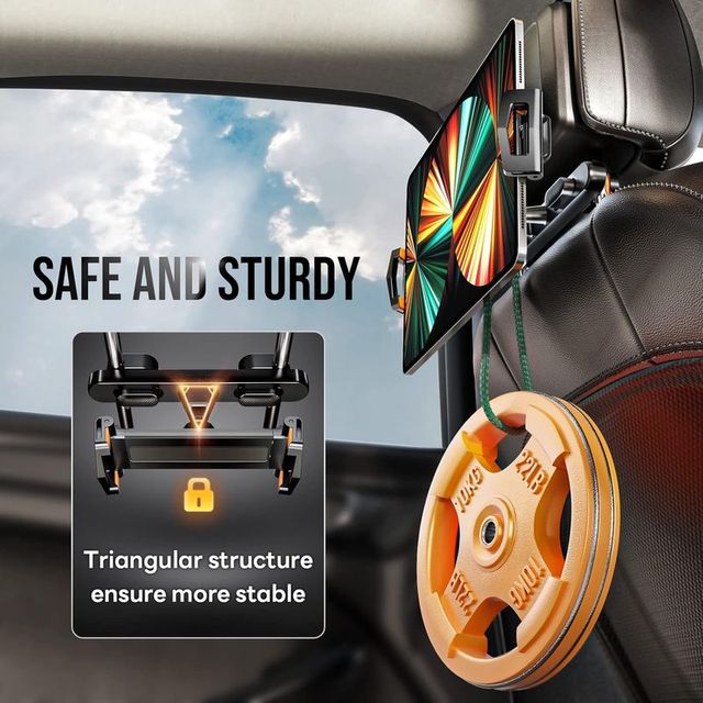 Soporte Tablet Coche 360o - Ajustable