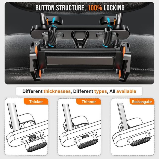 Soporte Tablet Coche 360o - Ajustable