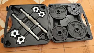 Set Mancuernas Decathlon con Pesas y Estuche