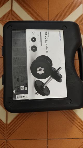 Set Mancuernas Decathlon con Pesas y Estuche