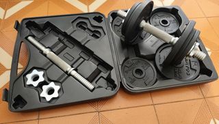 Set Mancuernas Decathlon con Pesas y Estuche