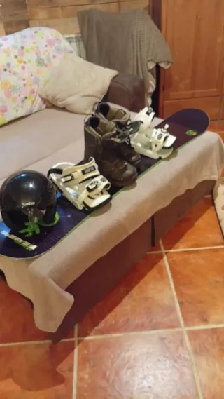 Tabla Snowboard Principiante + Botas y Casco