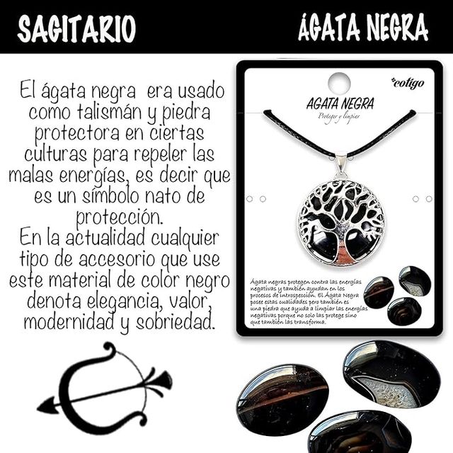 Collar Árbol de la Vida | Ágata Negra Protección