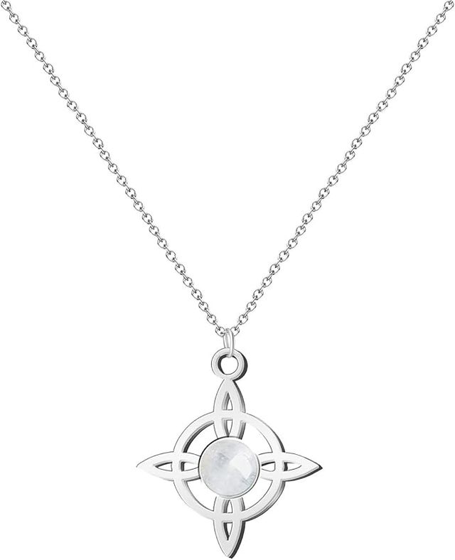 Collar Nudo de Bruja | Cuarzo Blanco Protector