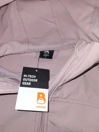 Cazadora rosa Boriken con capucha