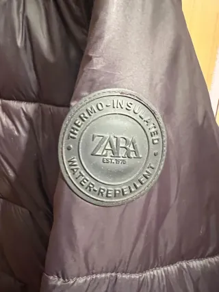 Chaqueta Mujer Zara acolchada capucha Talla L