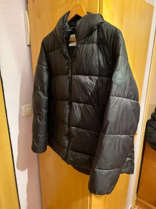 Chaqueta Mujer Zara acolchada capucha Talla L