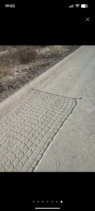 Red de obra 1,5 x 11 m . Red de voley playa, etc