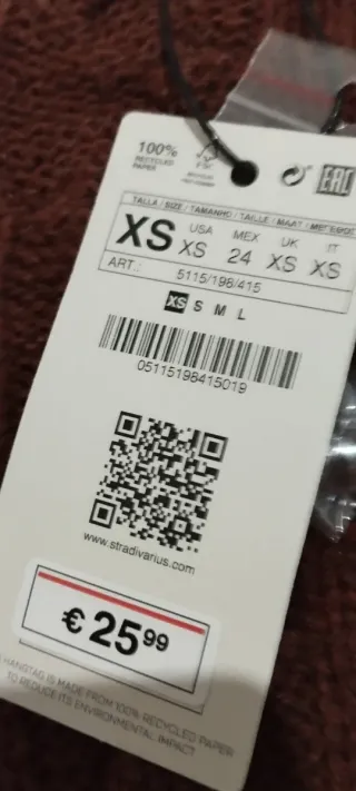 Rebeca cárdigan marrón Stradivarius