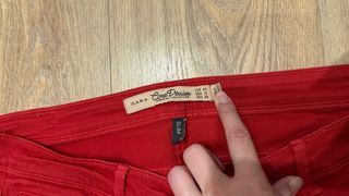 Vaqueros Zara Rojos