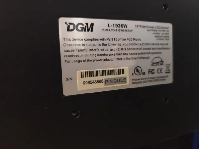 Pantalla DGM Plata y Negra