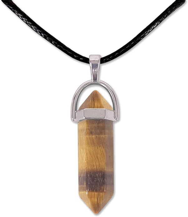 Colgante Punta Ojo de Tigre Protección y Energía