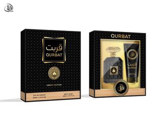 Set Profumo Arabo Qurbat Knight 100ml + Gel