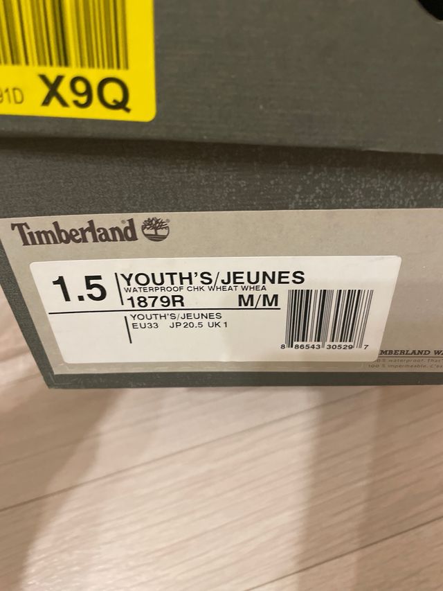 Botas Timberland para criança novas - tamanho 33