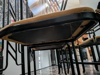 Mesa Comedor Cristal + 6 Sillas