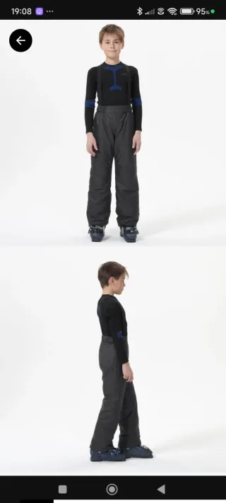 Pantalón de nieve con tirantes