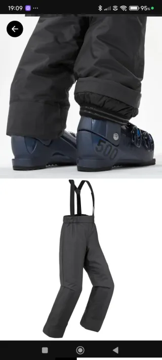 Pantalón de nieve con tirantes