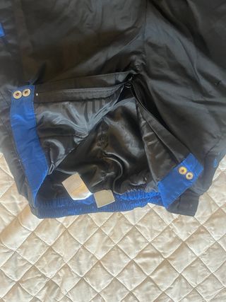 Pantalón de esquí negro y azul