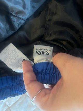 Pantalón de esquí negro y azul