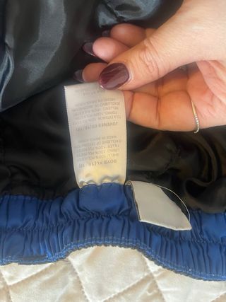 Pantalón de esquí negro y azul