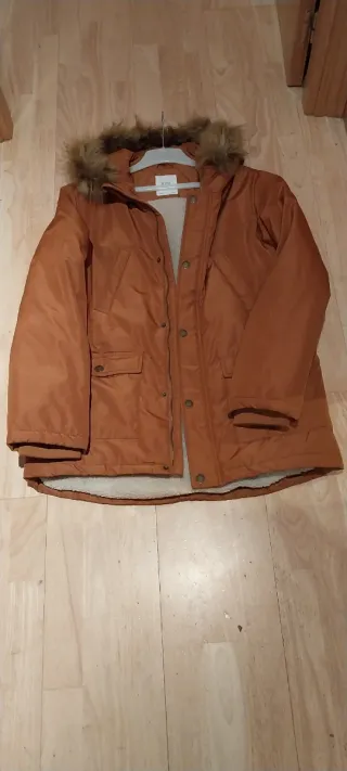 Abrigo niño/joven marrón/naranja