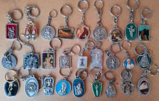 Lote de llaveros religiosos cristianos