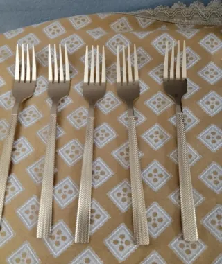 Set Posate 24 Pezzi Acciaio Inox Bavaria Oro