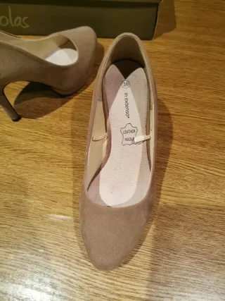 Zapatos de tacón in extenso beige