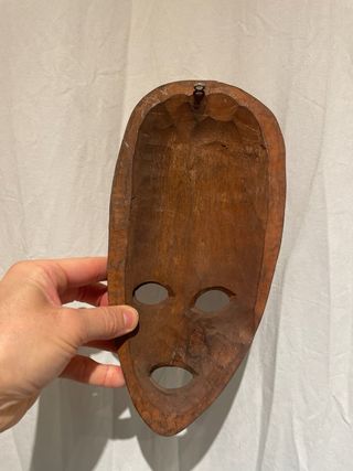 Máscara tribal madera artesanal