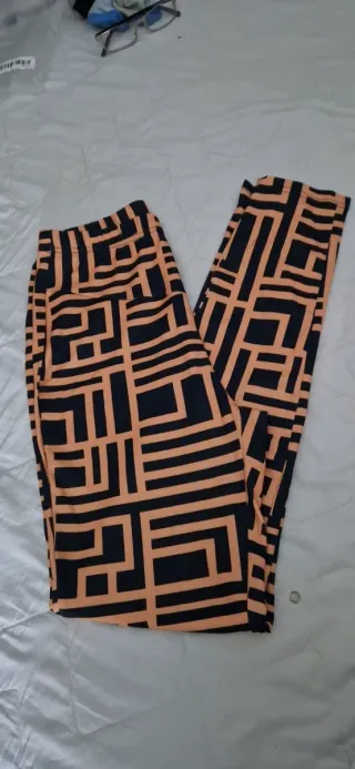 Leggings de licra con estampado geométrico