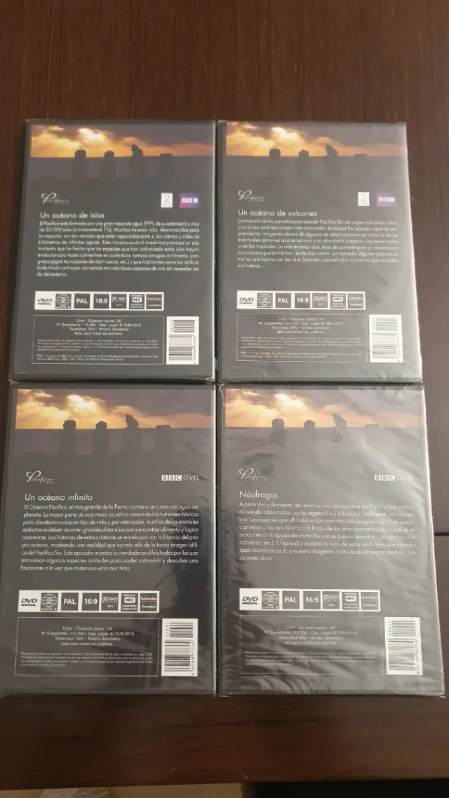 4 DVDs documental BBC sin desprecintar.