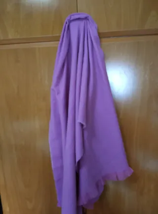 Bufanda manta Parfois rosa con volantes