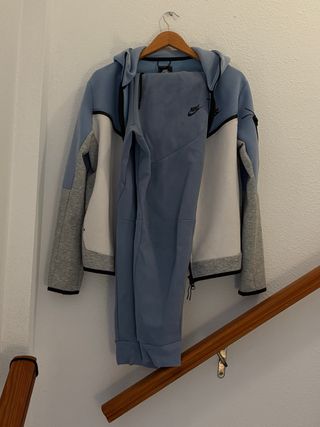 Conjunto Nike Tech Fleece Azul Bebé Hombre