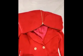 Cappotto donna doppiopetto con pelliccia