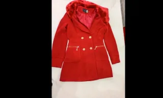 Cappotto donna doppiopetto con pelliccia