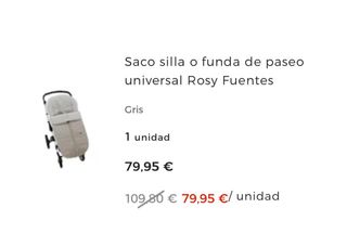 Saco de silla universal invierno  Rosy Fuentes
