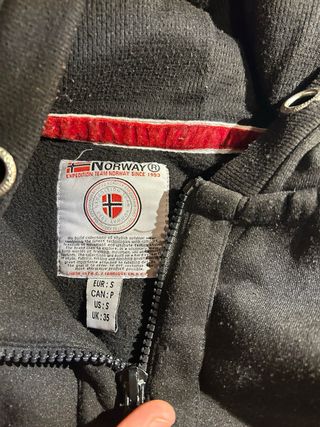 Sudadera Geographical Norway Negra