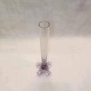 Violetero Antiguo Cristal Lila Tallado