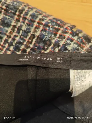 Falda Tweed Zara Multicolor