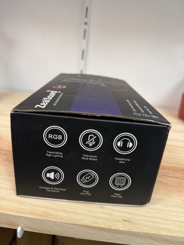 Microfono USB ZealSound RGB BKD-11 Pro