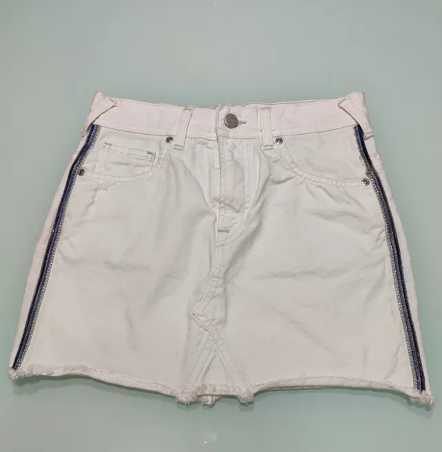 Minifalda Pepe Jeans Blanca con Cremallera