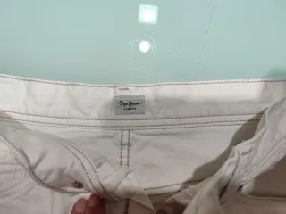 Minifalda Pepe Jeans Blanca con Cremallera