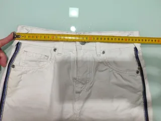 Minifalda Pepe Jeans Blanca con Cremallera